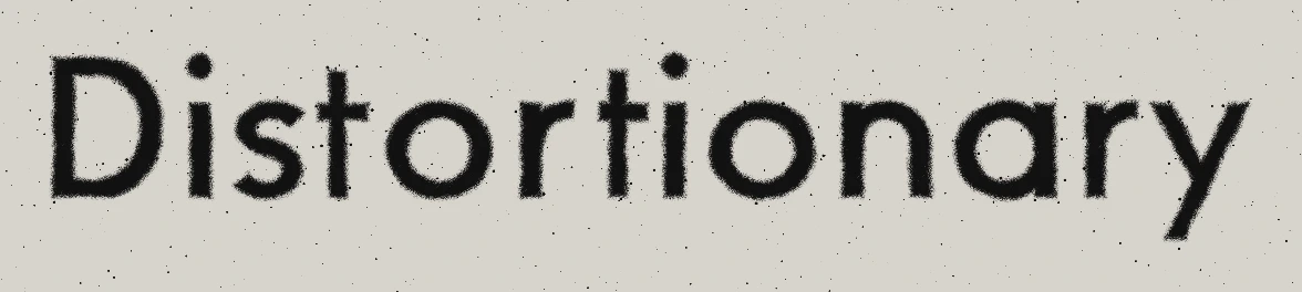 Distortionary sprayed through a stencil.
